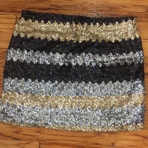 Sequin Mini Skirt